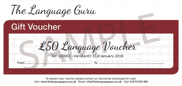 TLG Voucher sample £50