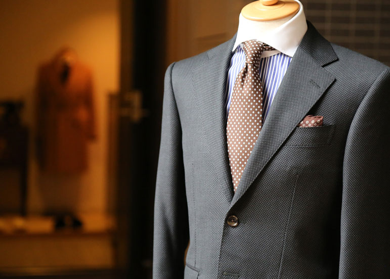 A bespoke suit